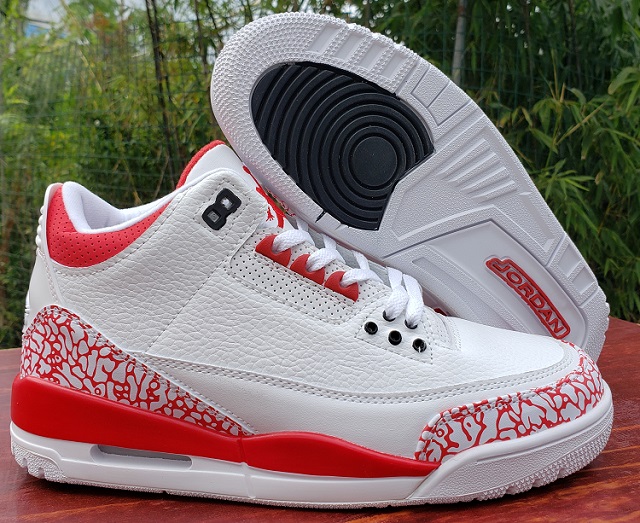 Air Jordan 3 Cement White Red - Click Image to Close